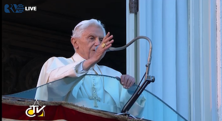 The Pope makes his last public address at Castel Gandolfo