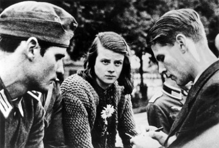 Undated photo of Hans Scholl, Sophie Scholl and Christoph Probst (Photo: PA)