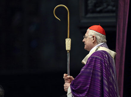 Cardinal Angelo Scola of Milan celebrates Mass at the Duomo (Photo: PA)