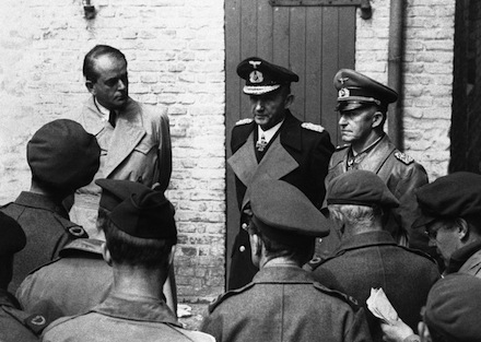 The British arrest Albert Speer, Grand Admiral Doenitz and General Jodl (AP Photo)