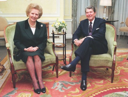 Margaret Thatcher and Ronald Reagan pictured in 1990 (Photo: PA)