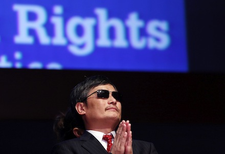 Chen Guangcheng pictured in Washington DC in January Photo: CNS