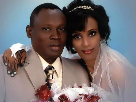 Meriam Ibrahim pictured on her wedding day